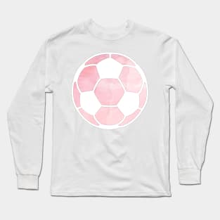 Soccer Ball Pink Long Sleeve T-Shirt